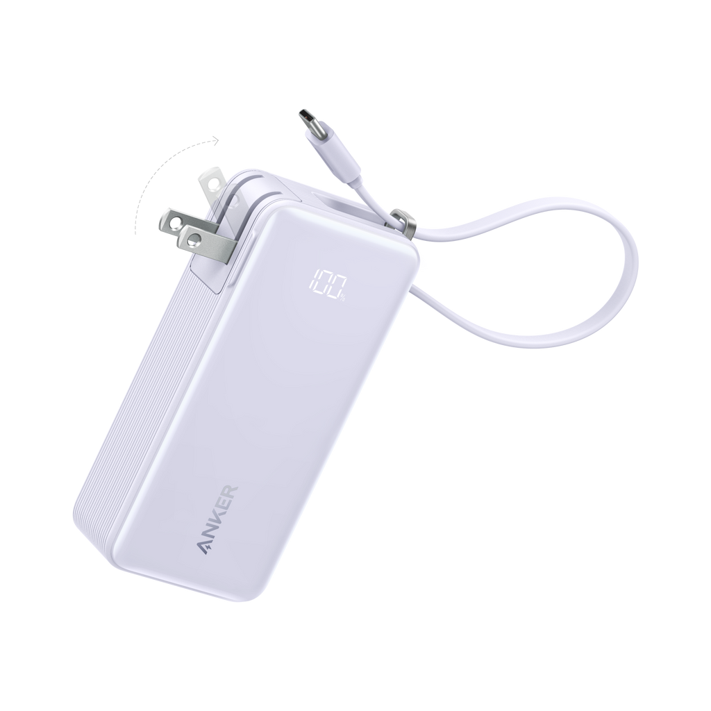 Anker Power Bank (10K, Fusion, Built-In Cable)