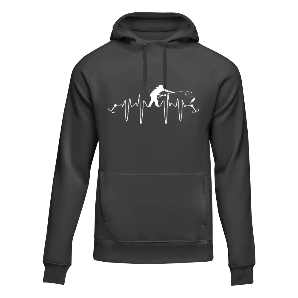 Fishing Heart Beat Unisex Hoodie
