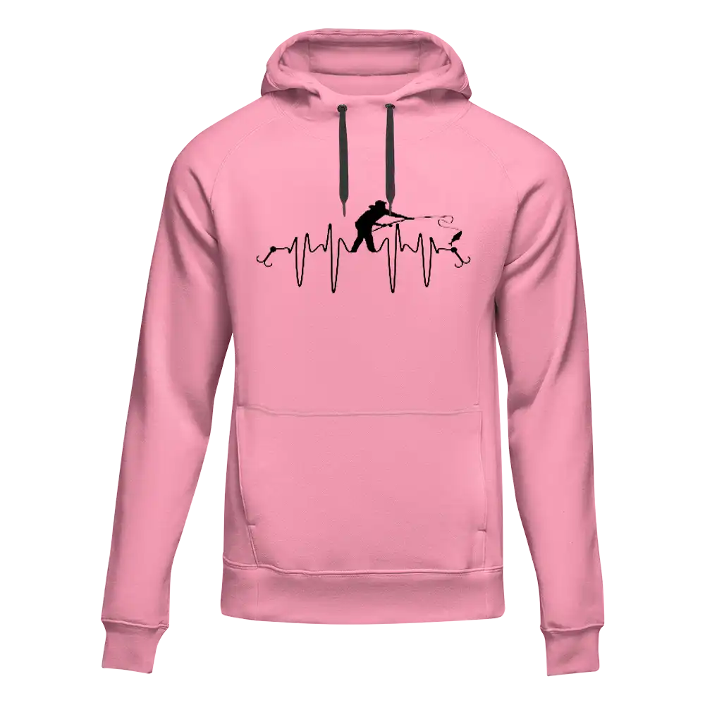 Fishing Heart Beat Unisex Hoodie