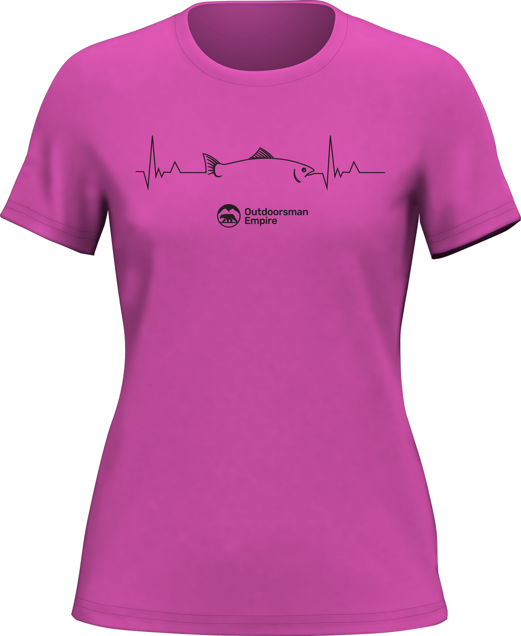 Fishing Cardiogram T-Shirt for Women