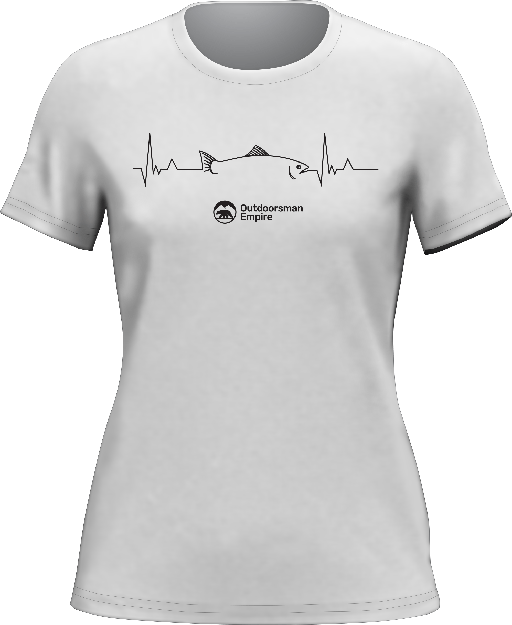 Fishing Cardiogram T-Shirt for Women