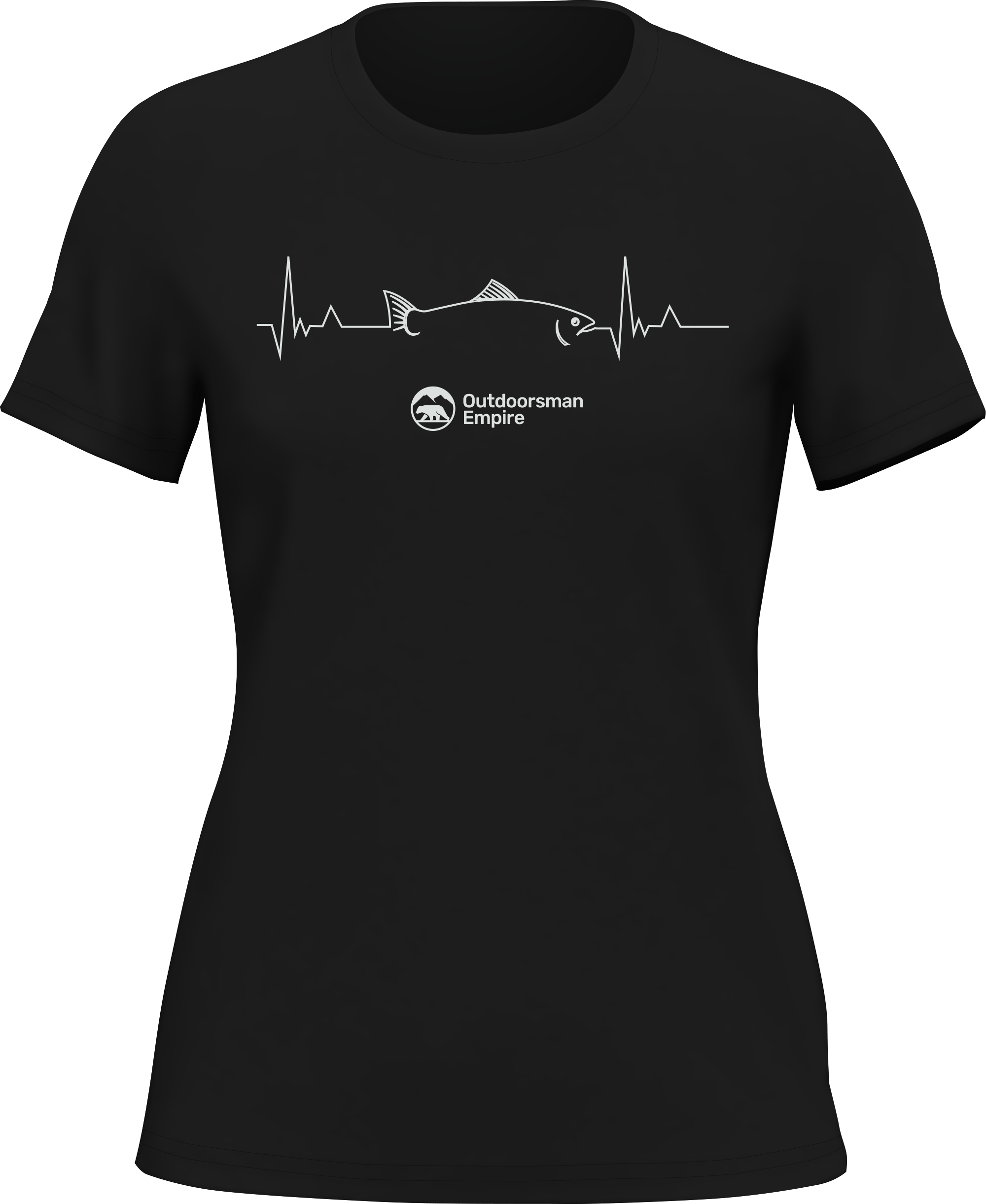 Fishing Cardiogram T-Shirt for Women