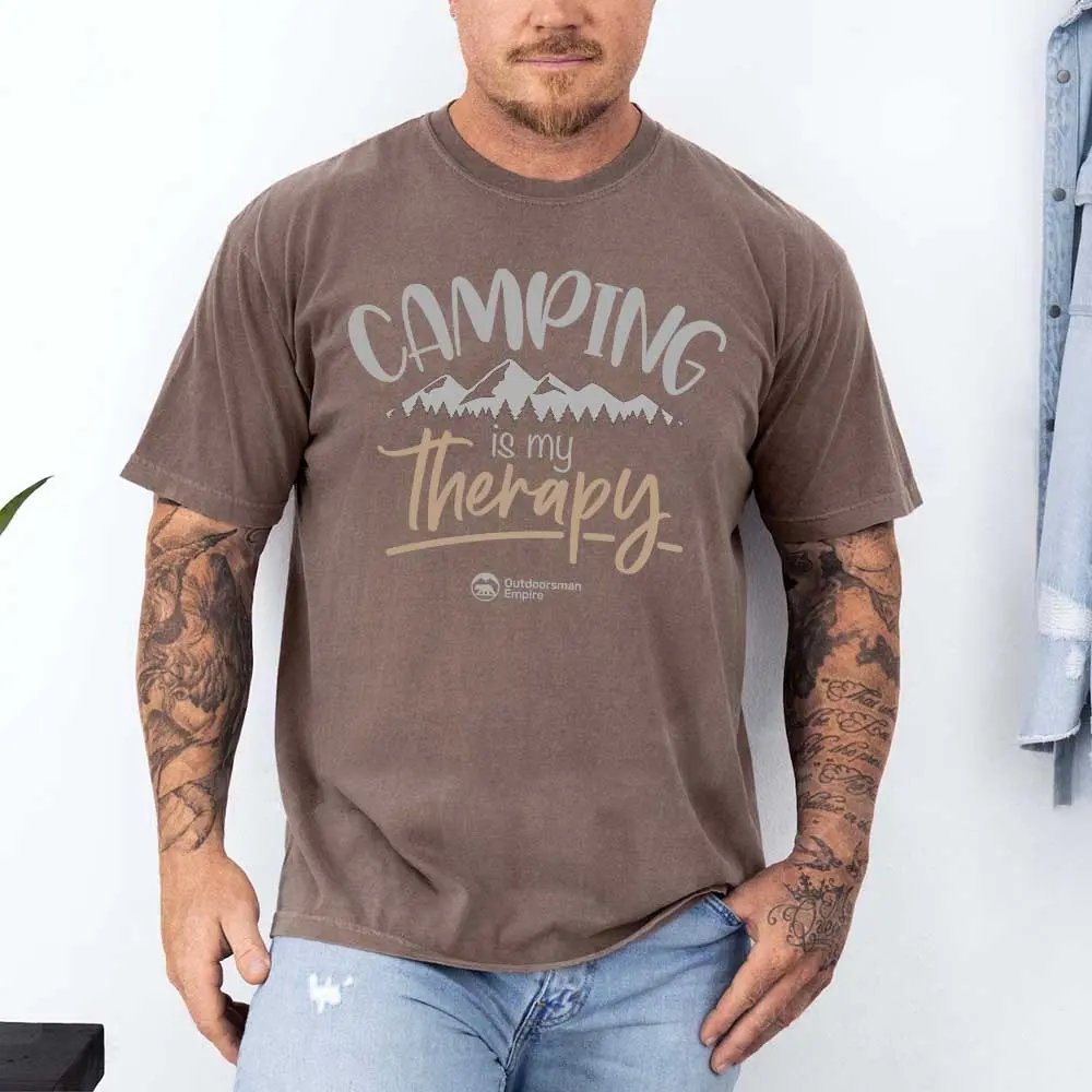 Camping Is My Therapy Man T-Shirt